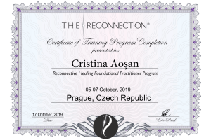 Certificat-Reconnective-Healing-foundational-practitioner-dr.-Cristina-Aosan